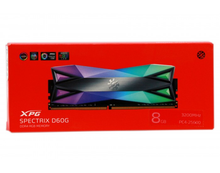 ADATA DESKTOP RAM 8GB DDR4 3200 MHZ (SPECTRIX D60G RGB)